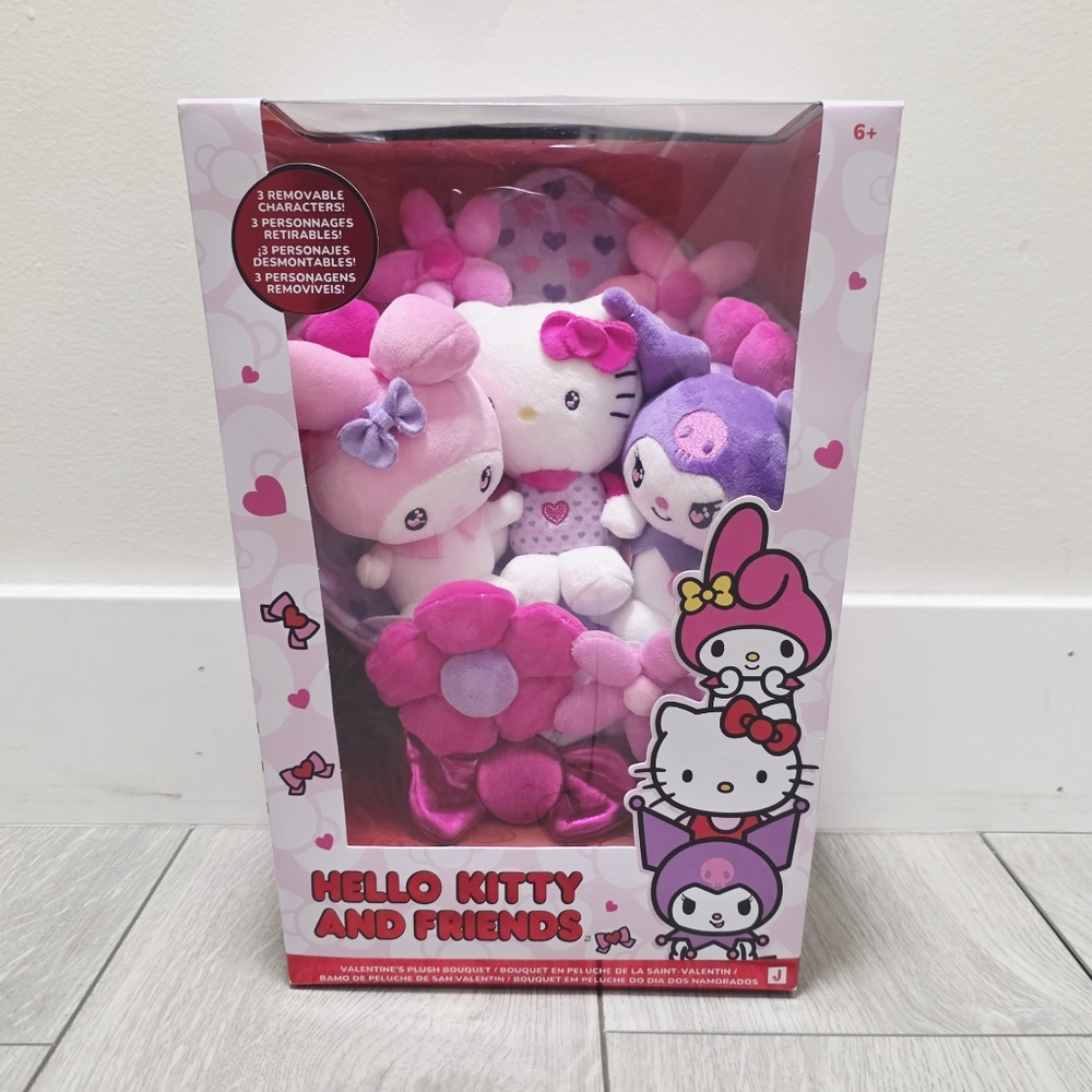 Hello Kitty and Friends - 12 inch Plush Special Valentine’s Bouquet